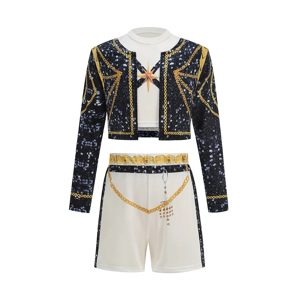Girls 3 Piece Kpop Style Cosplay Costume Stage Performance Outfit