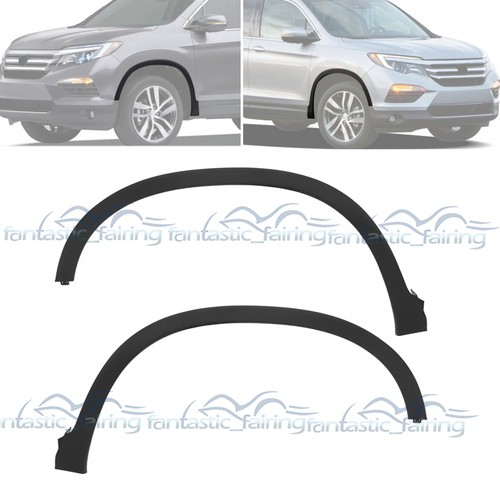 1 Pair Front Fender Flares for 2016-2021 22 Honda Pilot Wheel Arch Molding Trim