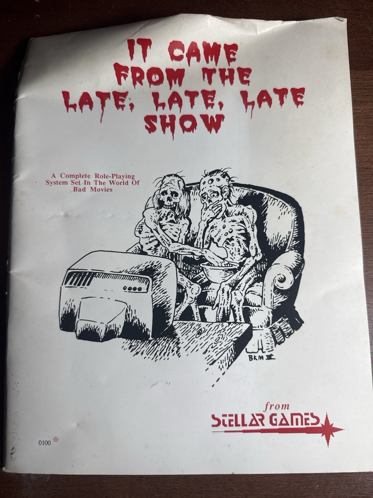It Came From The Late Late Late Show RPG Stellar Games 1989 VTG Book