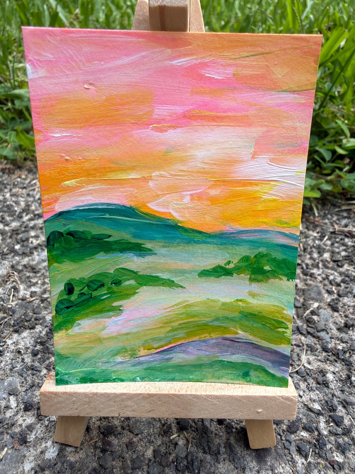 ACEO/ATC Original Acrylic Mini Painting 