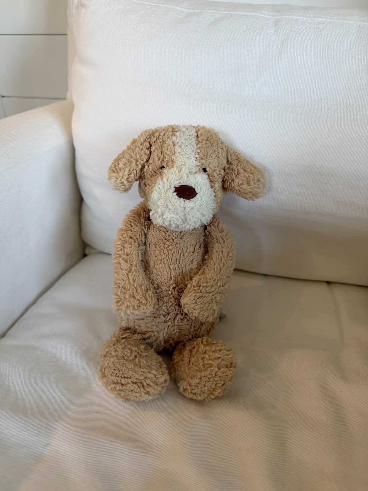 Jellycat Bashful Puppy Plush Tan White Brown Buttercup London Medium 12\