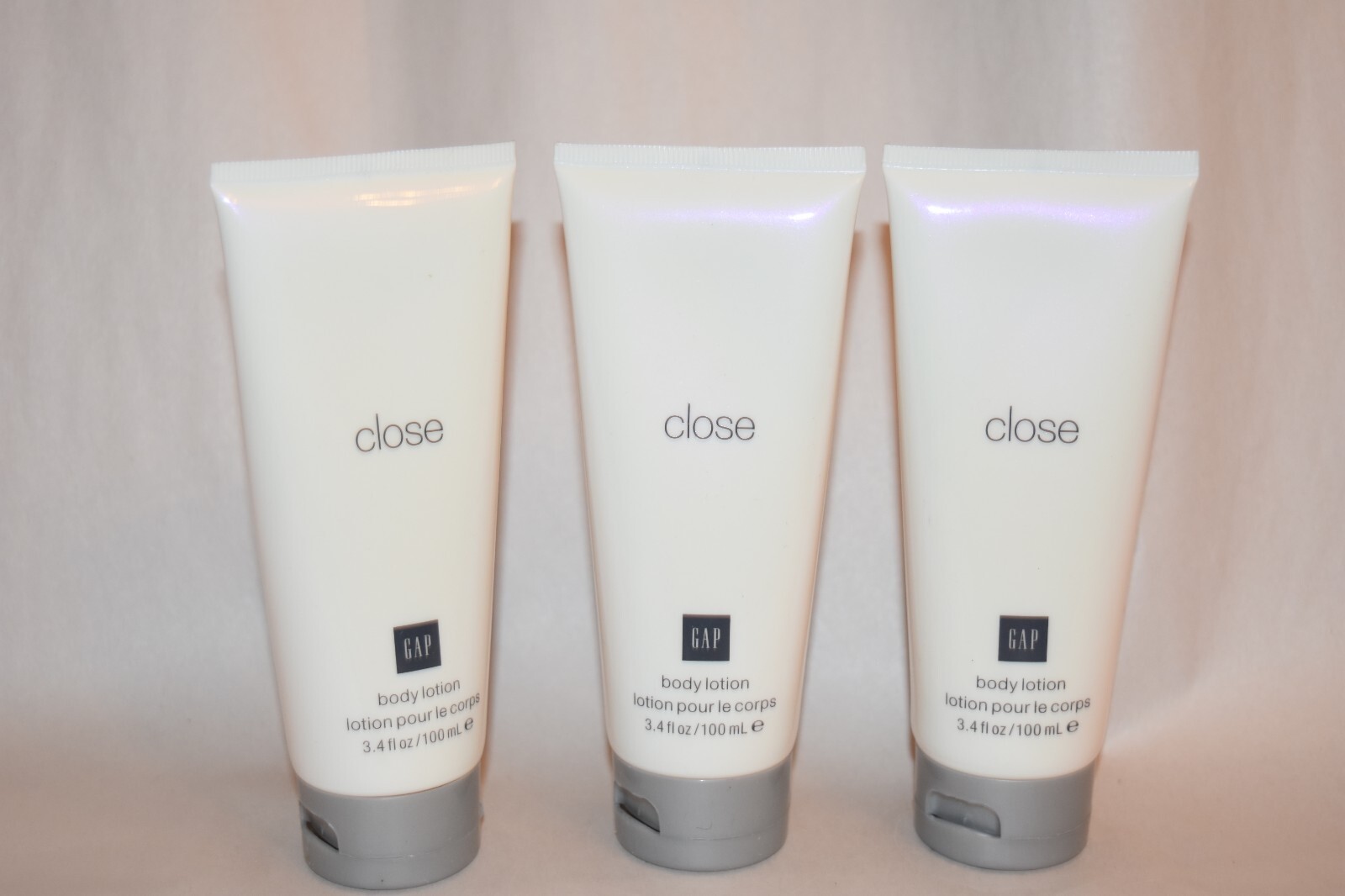 3X Gap Close Body Lotion 3.4 fl oz each ~ Sealed 3X Gap Close Body Lotion 3.4 fl oz each ~ Sealed