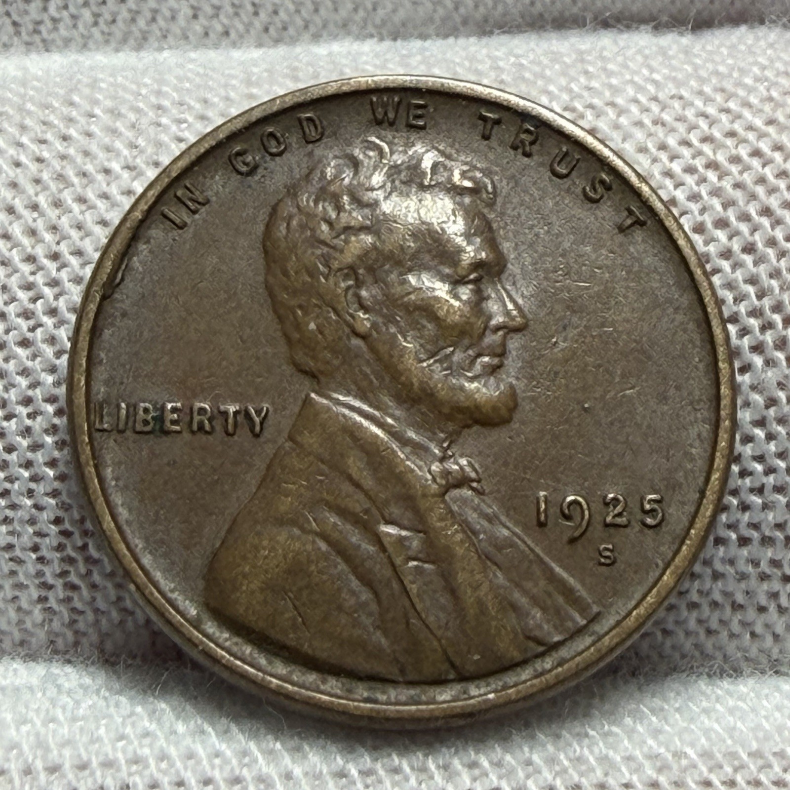 1925-S Better Date Lincoln Wheat Cent Penny receive coin pictured #6373