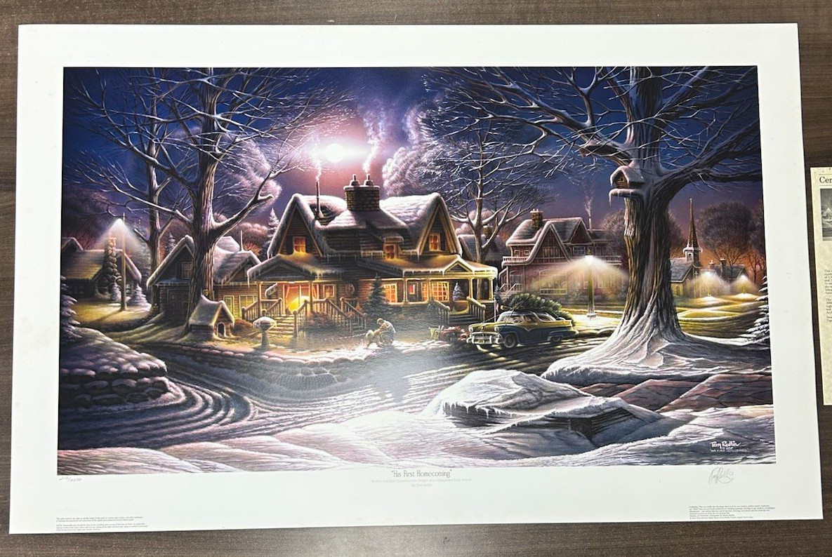 Terry Redlin His First Homecoming Signed Limited Edition 210/3500 COA