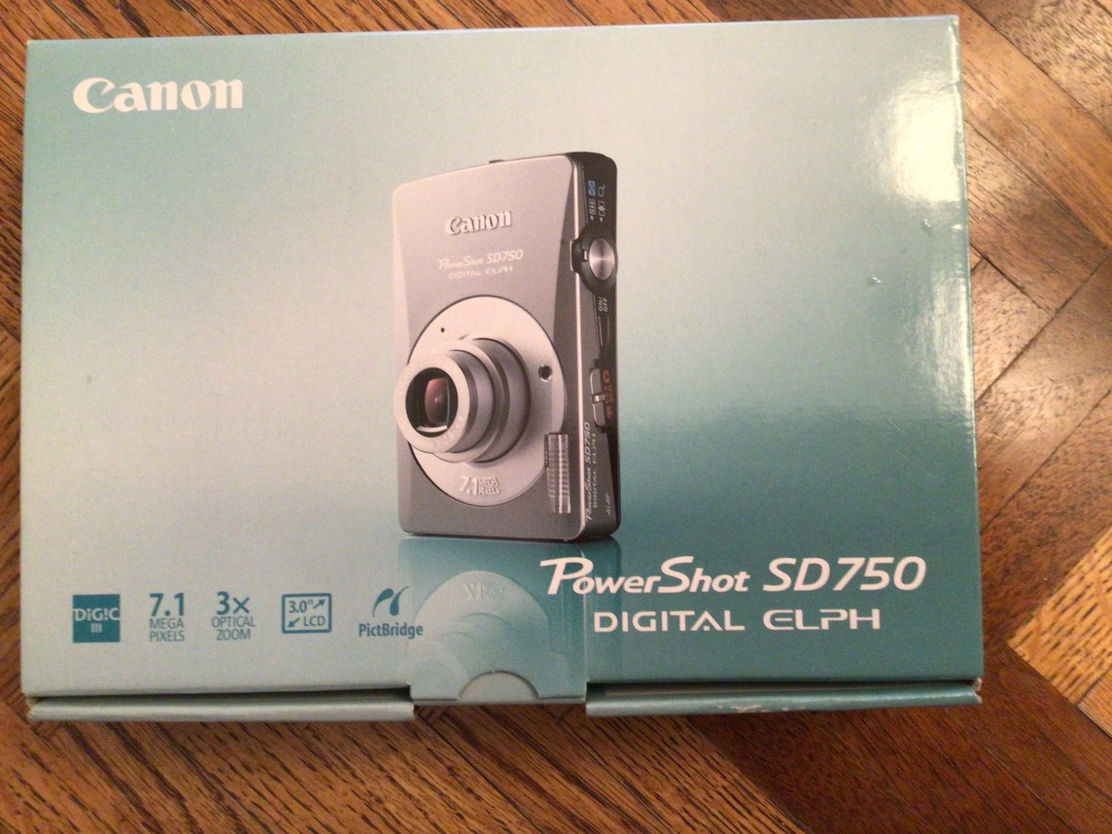 Canon PowerShot SD750 Digital Elph Original Box, Sealed Manuals & Memory Card - Canon PowerShot SD750 Digital Elph Original Box, Sealed Manuals & Memory Card -