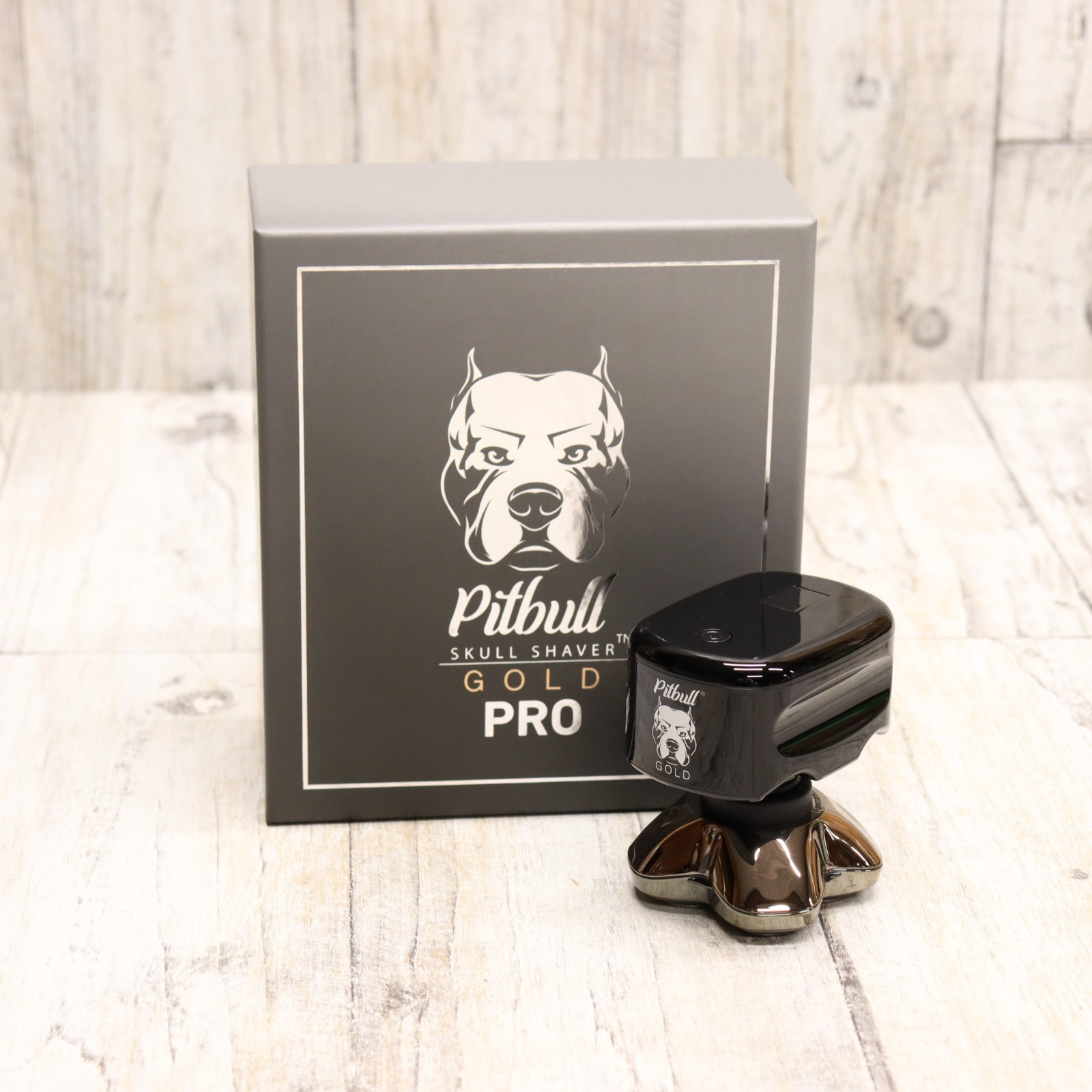 Skull Shaver Pitbull Gold Pro Rechargeable Electric Head & Face Rotary Shaver