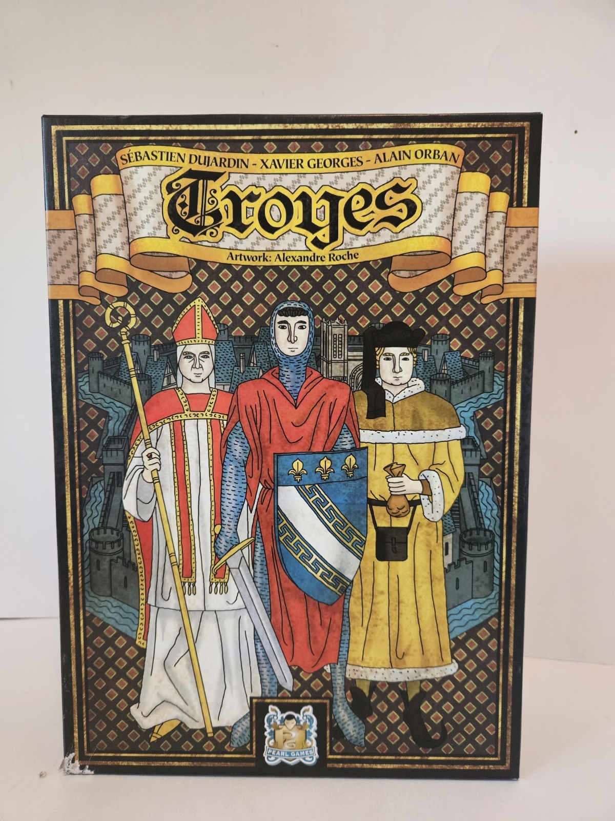 Pearl Games Troyes Board Game Sebastien, Xavier, Alain NEW Open Box