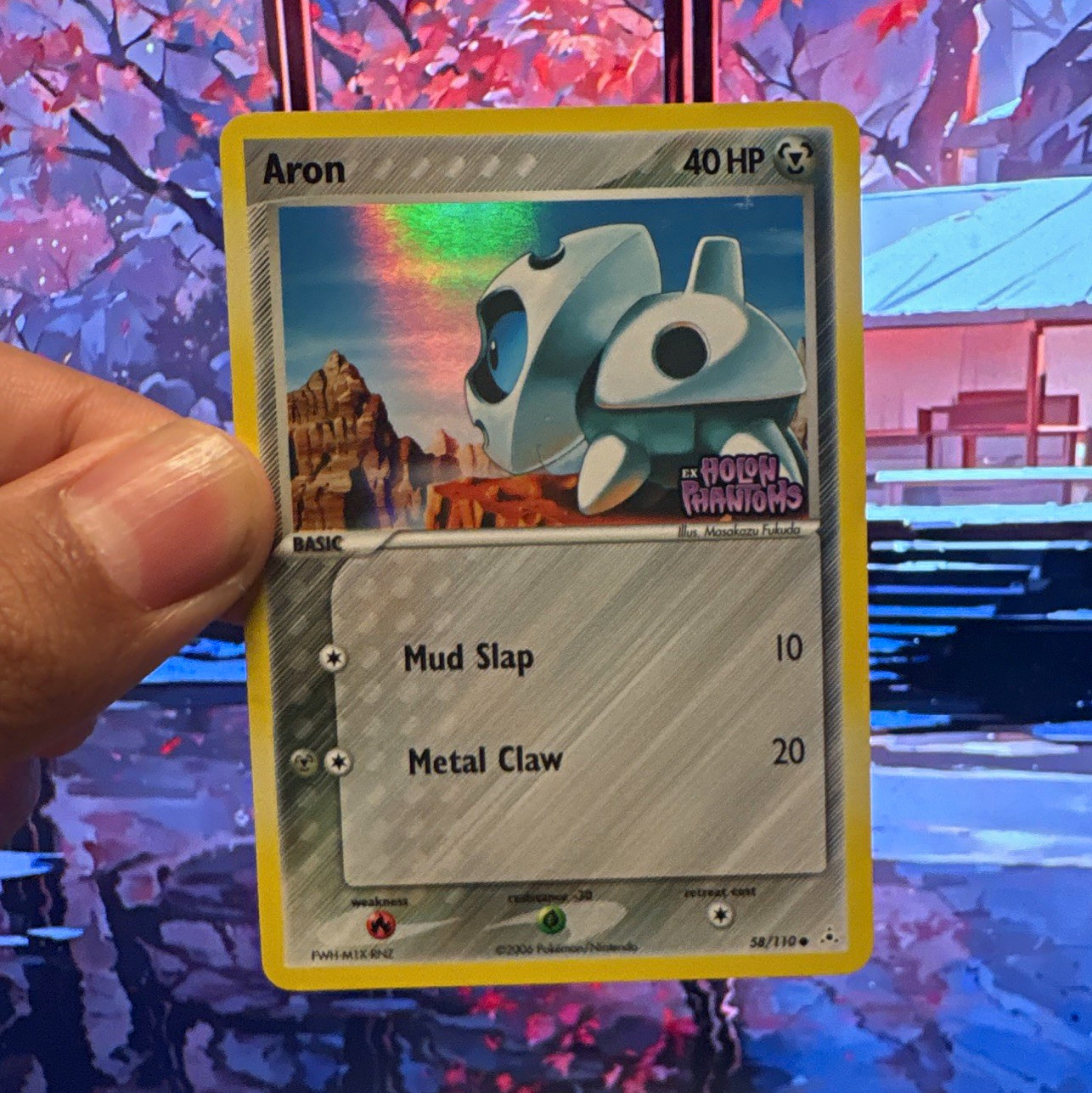 Pokemon TCG Aron 58/110 EX Holon Phantoms Reverse Holo Common ENG 40 HP Pokemon TCG Aron 58/110 EX Holon Phantoms Reverse Holo Common ENG 40 HP