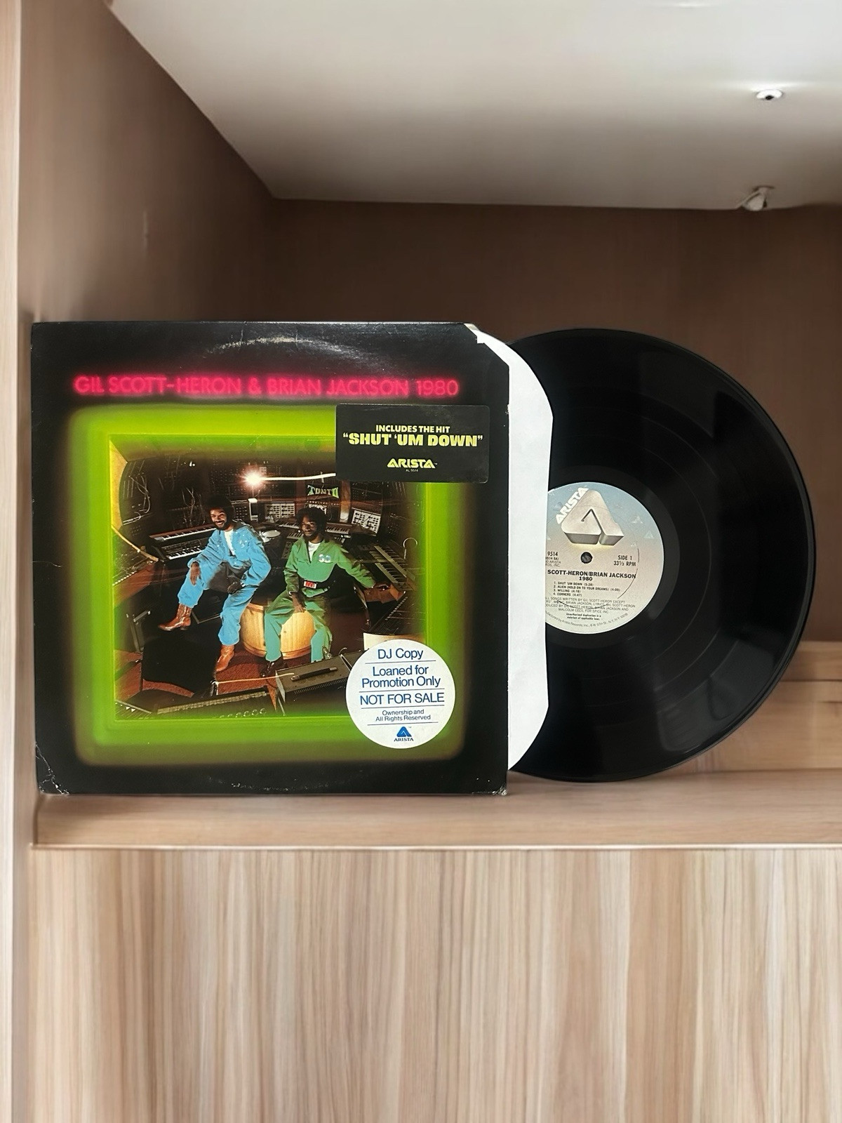 GIL-SCOTT HERON & BRIAN JACKSON 1980 Arista AL 9514 Hype Sticker DJ Promotional