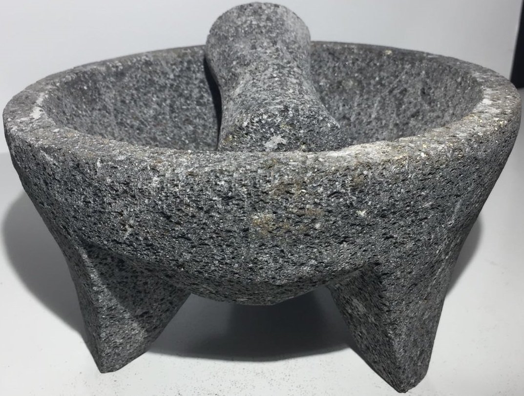 Molcajete/Tejolote Authentic Mexican Lava Mortar&Pestle Guacamole Salsa Maker 5\
