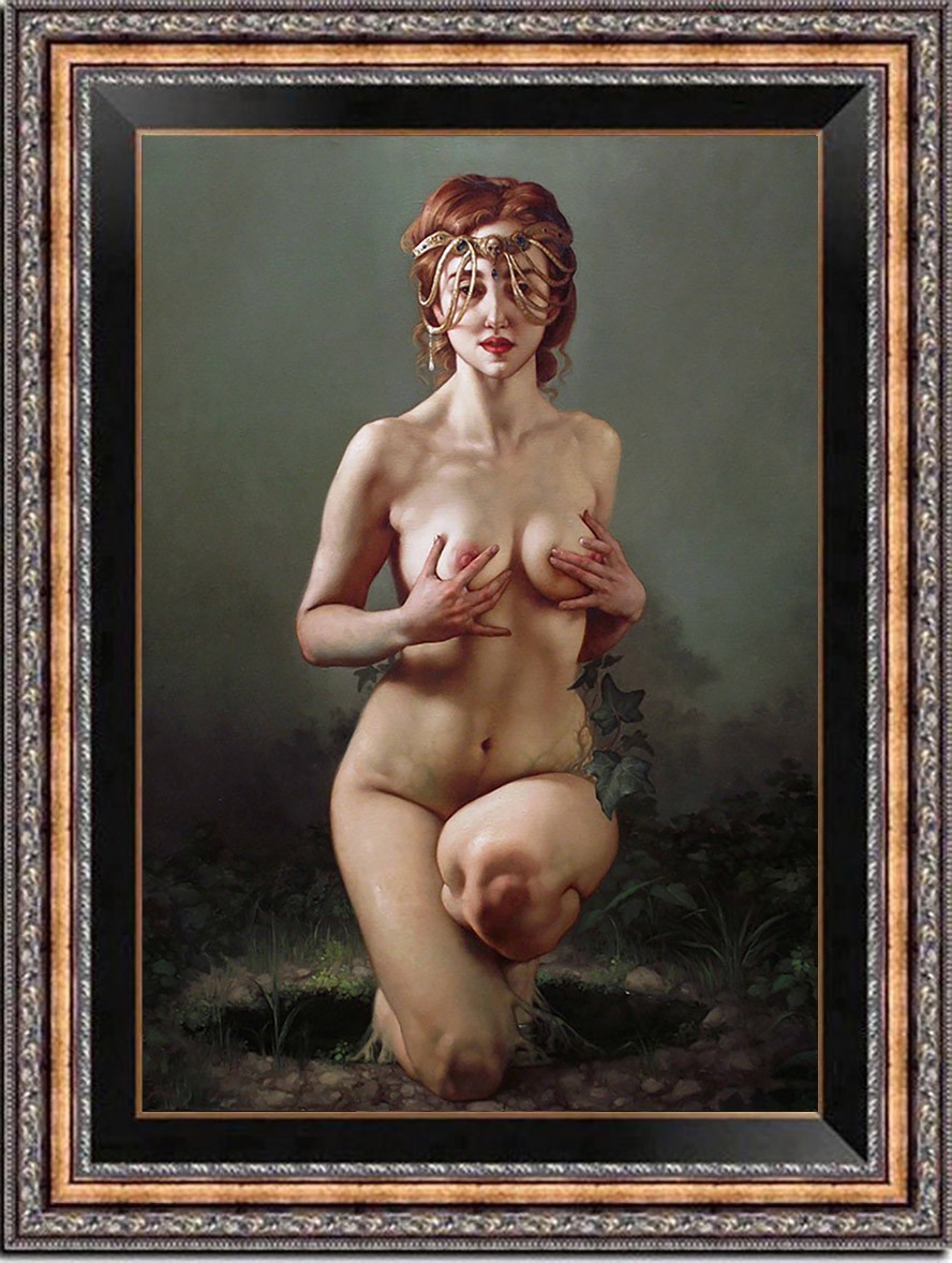 Hand Painted Oil Painting art Female Women Nude Canvas 24\ Hand Painted Oil Painting art Female Women Nude Canvas 24\