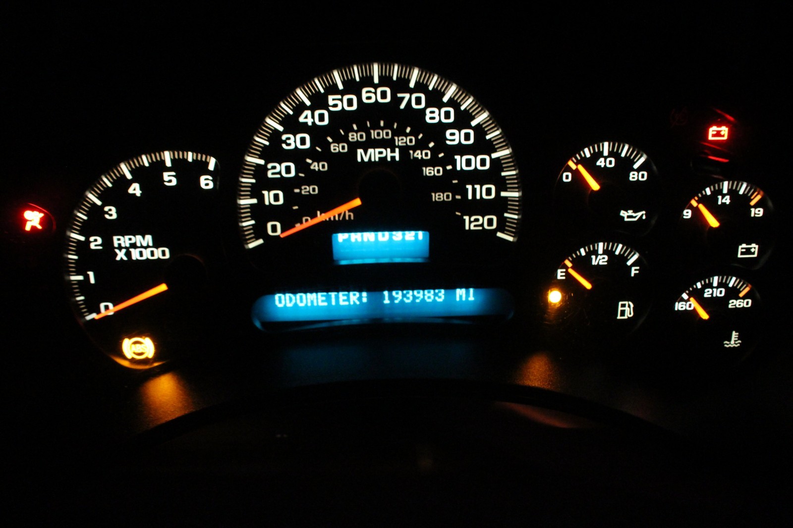 03-04 CHEVY 1500 SILVERADO SIERRA INSTRUMENT GAUGE CLUSTER 15114649 *REBUILT*