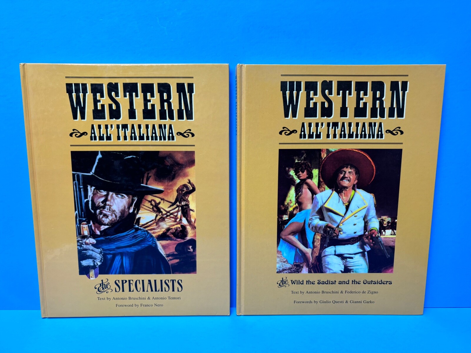 VTG Italian Spaghetti Western All' Italiana Book One & Two ~ Glittering Images VTG Italian Spaghetti Western All' Italiana Book One & Two ~ Glittering Images