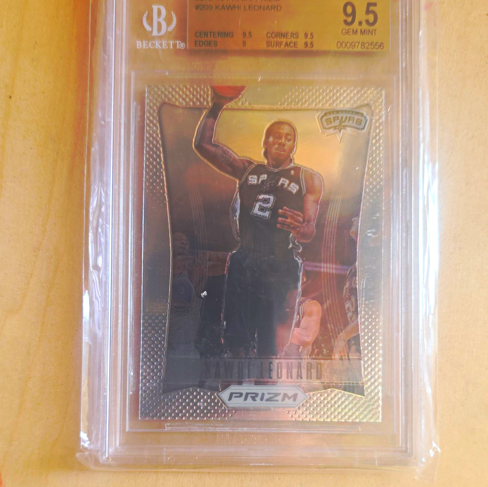 Panini Prizm Kawhi Leonard #209 San Antonio Spurs 2012-13 BGS 9.5 Graded Panini Prizm Kawhi Leonard #209 San Antonio Spurs 2012-13 BGS 9.5 Graded