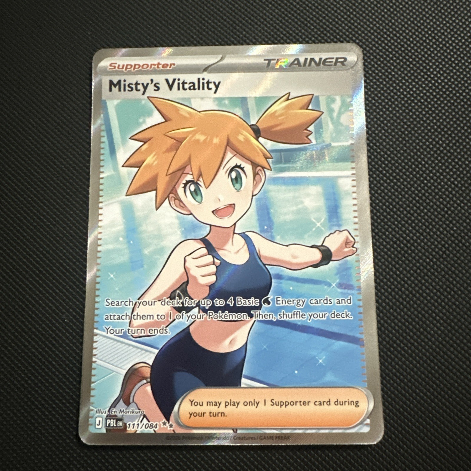 Misty\'s Vitality 111/084 Me05: Pitch Black Holo Misty\'s Vitality 111/084 Me05: Pitch Black Holo