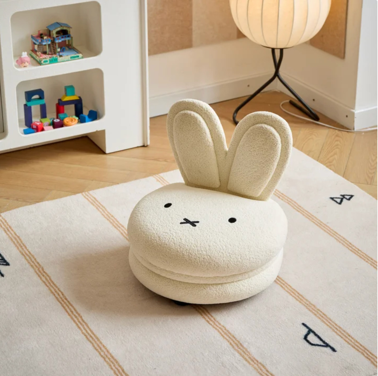 Authentic New Miffy Original Licensed Product - Kids Macaron Chair White Color