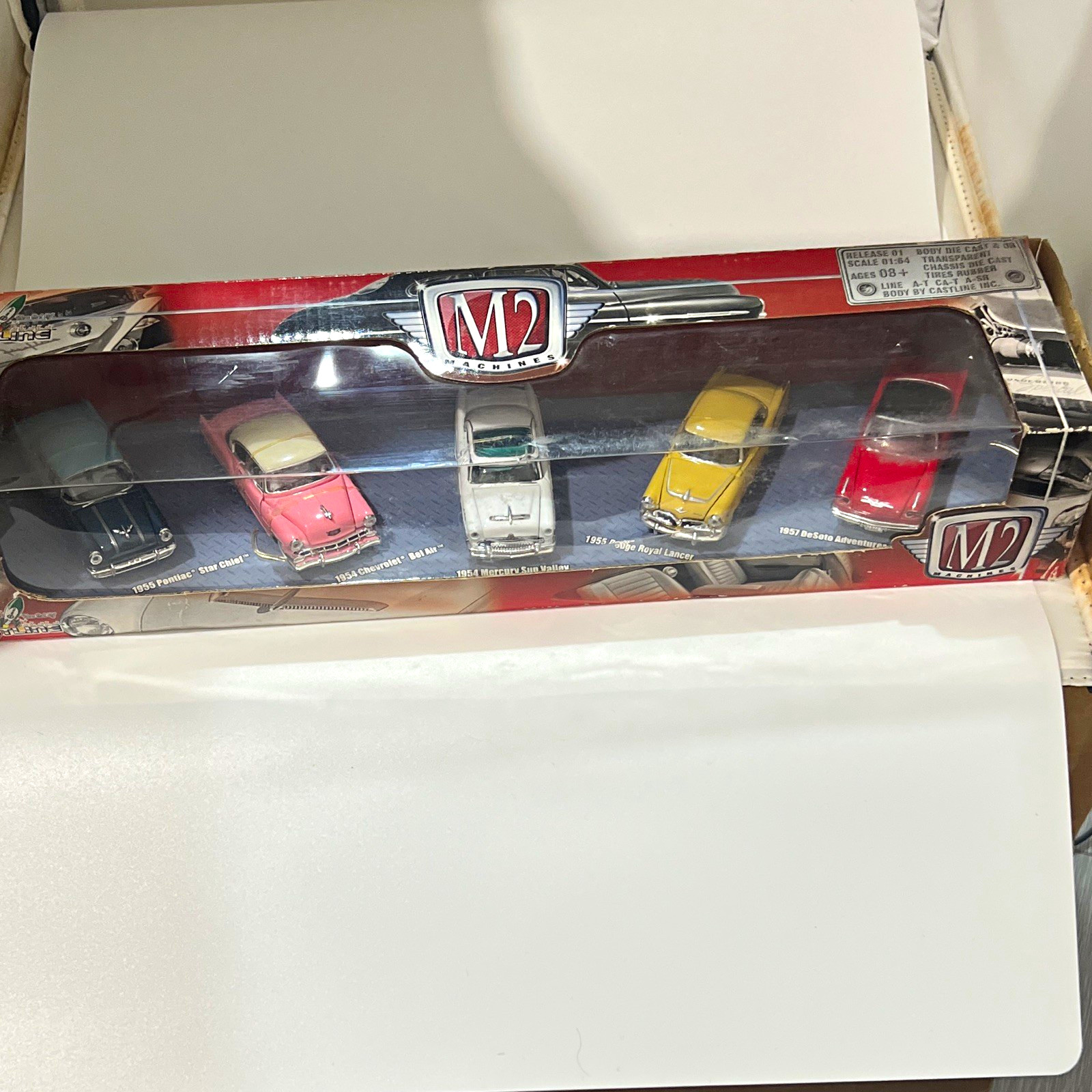 M2 Machines Castline 1:64 Classic Cars 5-Car Diecast Lot w/ Rubber Tires M2 Machines Castline 1:64 Classic Cars 5-Car Diecast Lot w/ Rubber Tires