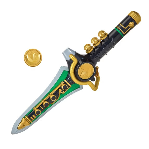 Power Rangers Green Ranger Dragon Dagger - Electronic Toy with Flute Sounds Power Rangers Green Ranger Dragon Dagger - Electronic Toy with Flute Sounds