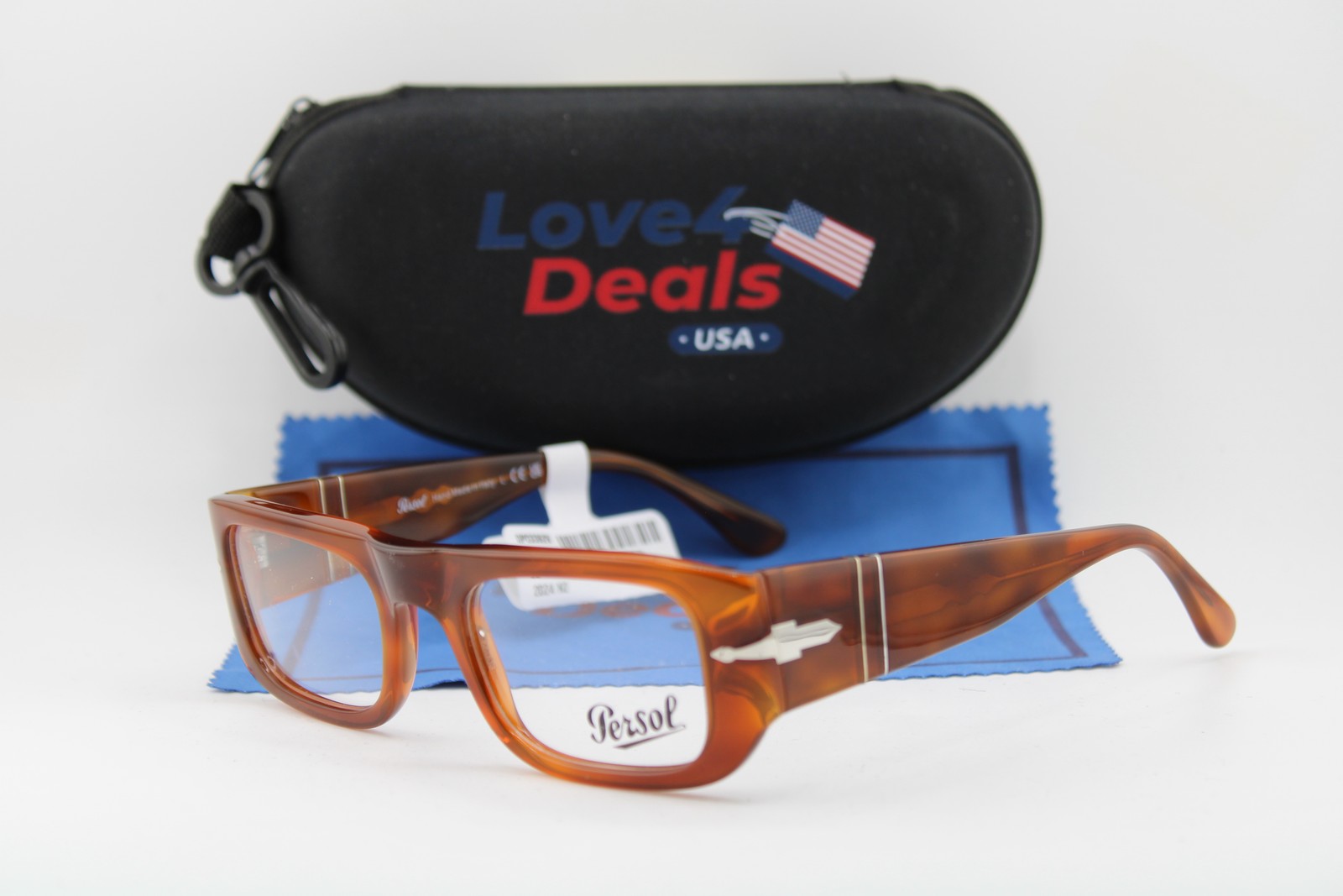 NEW PERSOL P 3362-V 96 TERRA DI SIENA WES HAVANA AUTHENTIC EYEGLASSES 50-21