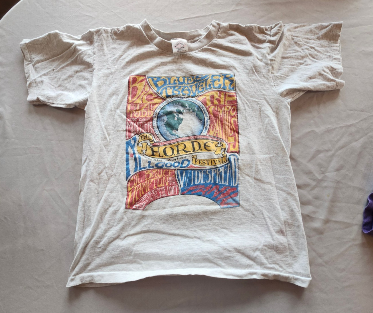 RARE 1993 HORDE Festival Line up T shirt Size large RARE 1993 HORDE Festival Line up T shirt Size large