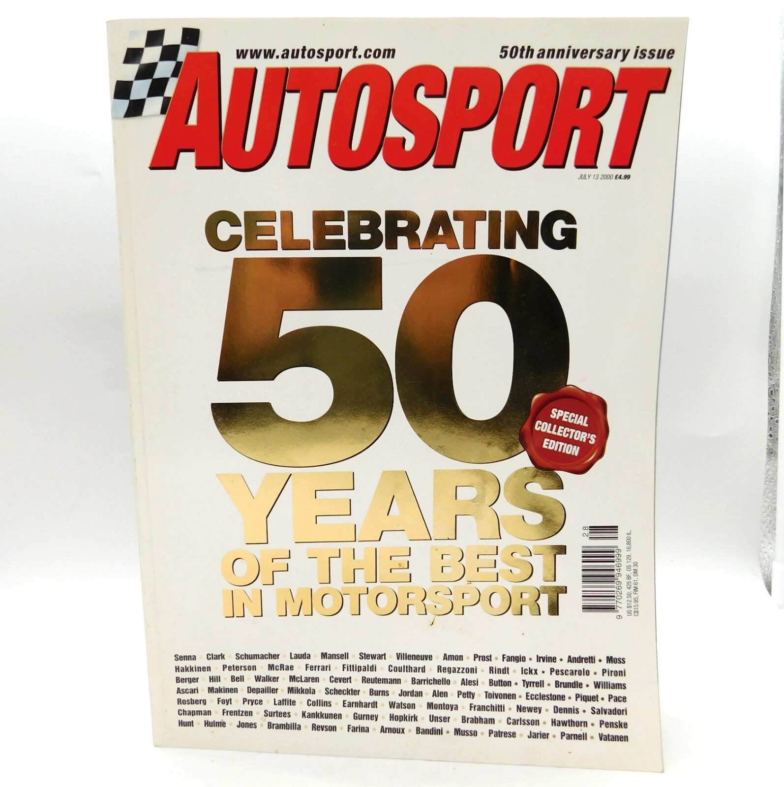 Autosport Magazine 50th Anniversary Issue July 13 2000 Collector’s Edition