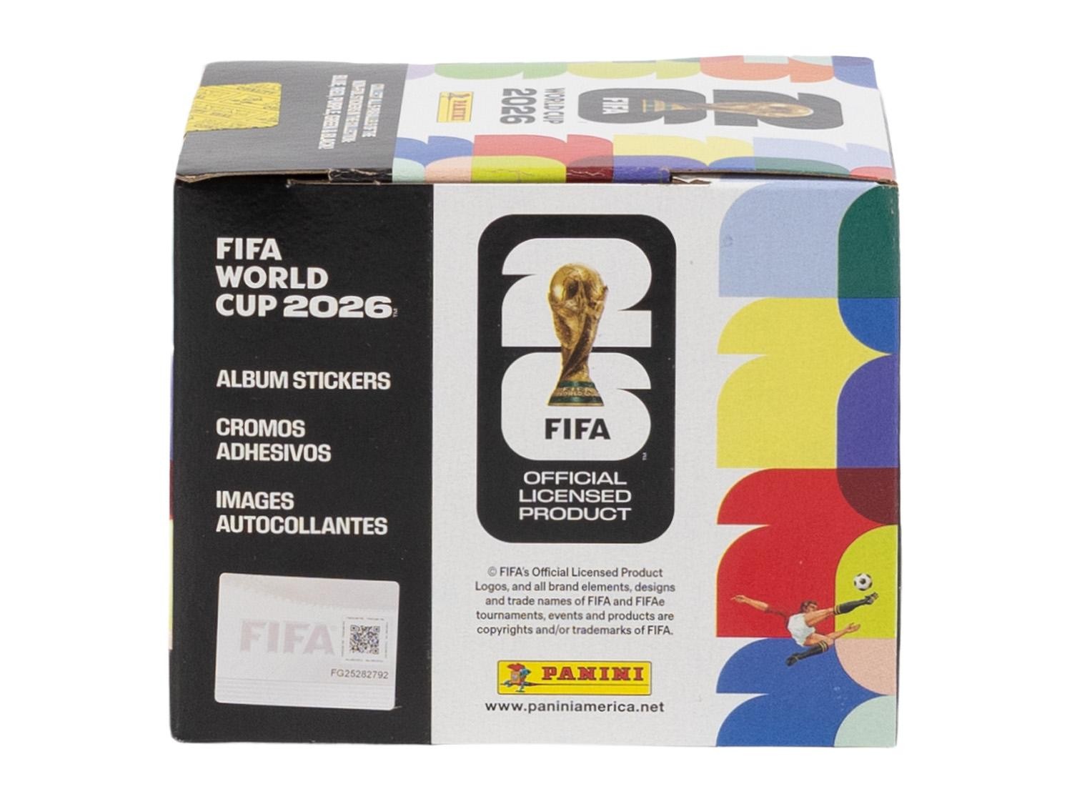 2026 PANINI FIFA WORLD CUP SOCCER 50-PACK STICKER BOX - US VERSION