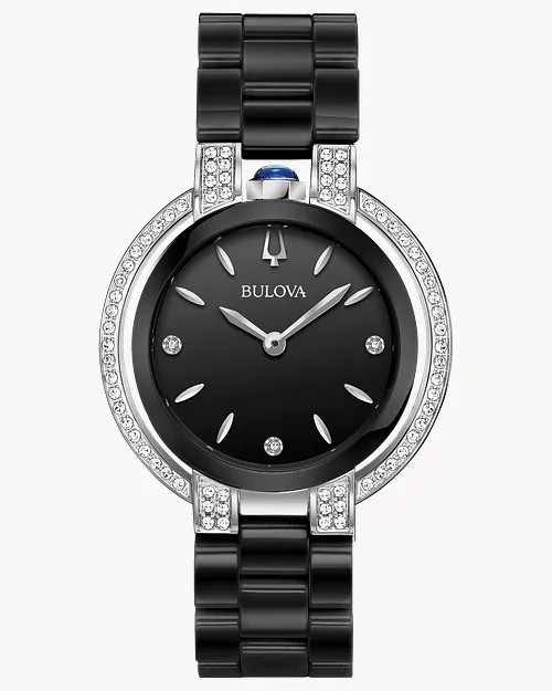 Bulova 98R266 Rubaiyat  Diamond (1/3 ct. t.w.) Black Ceramic Band Watch $1,875