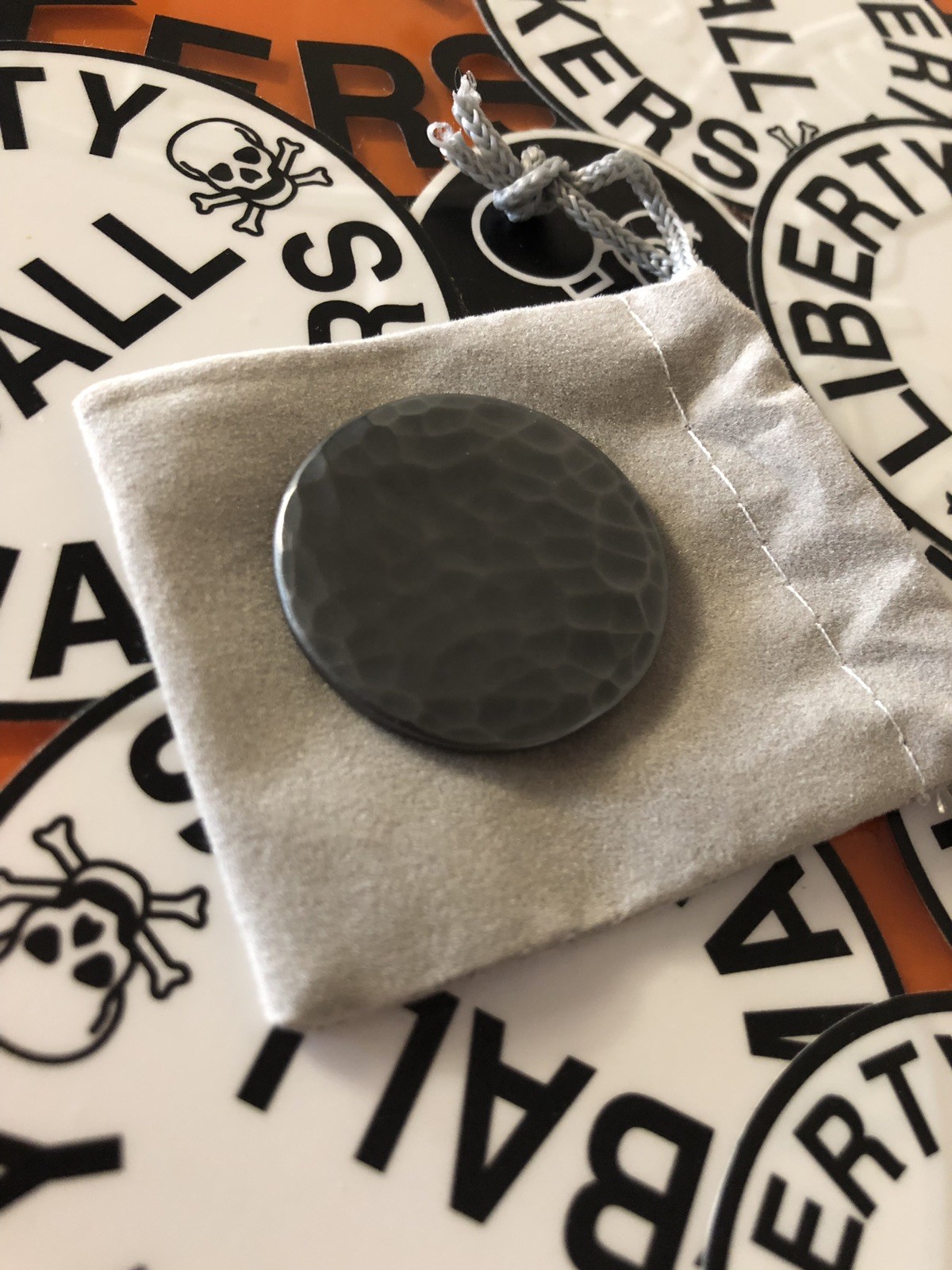 BLANK 1.5” Hand Made Custom Blackened Copper Golf Ball Marker