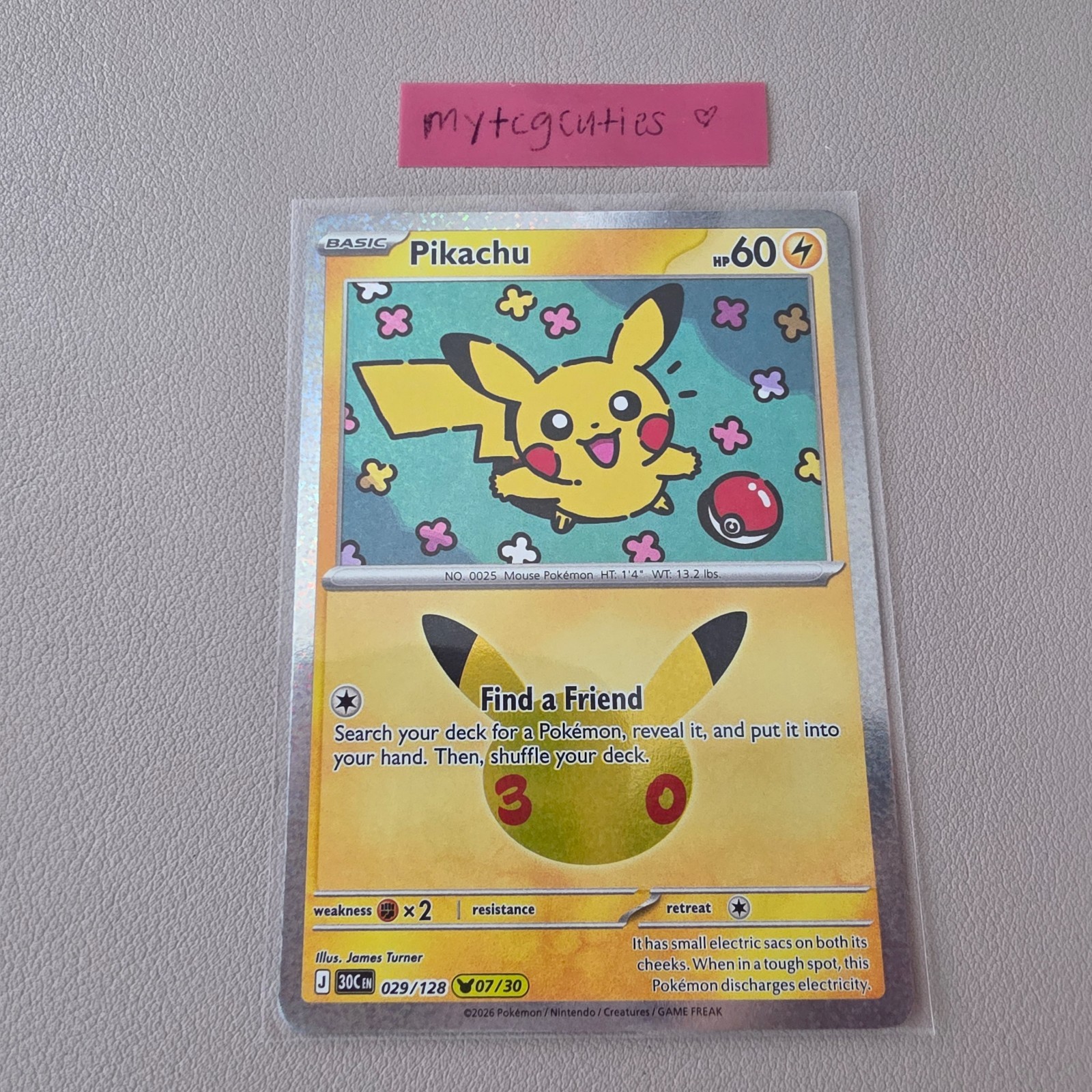 **CHOOSE YOUR CARD** 30th CELEBRATION POKEMON - Pikachu Singles