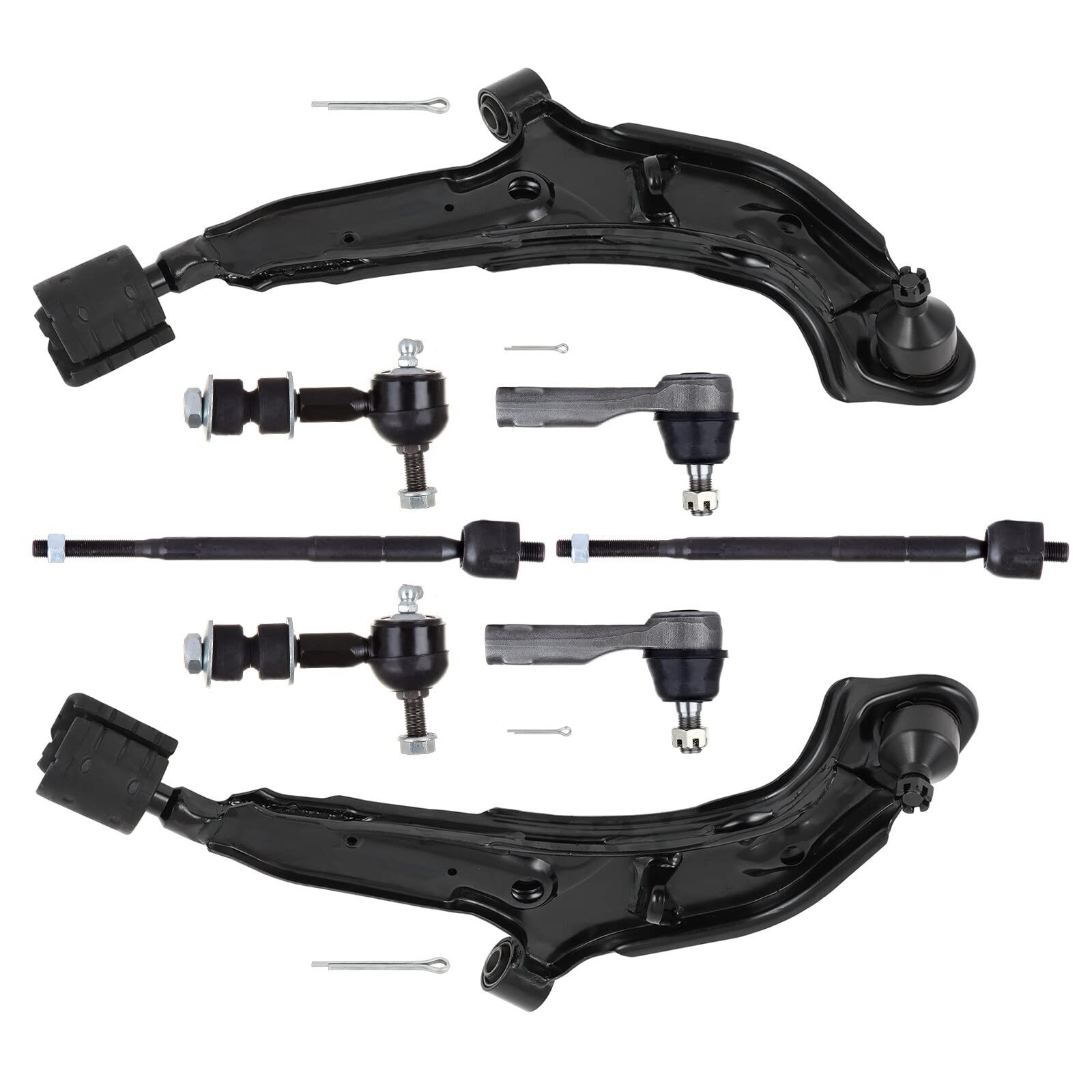 8pcs Control Arm Ball Joint Tie Rod End Sway Bar Link 98-01 Nissan Altima