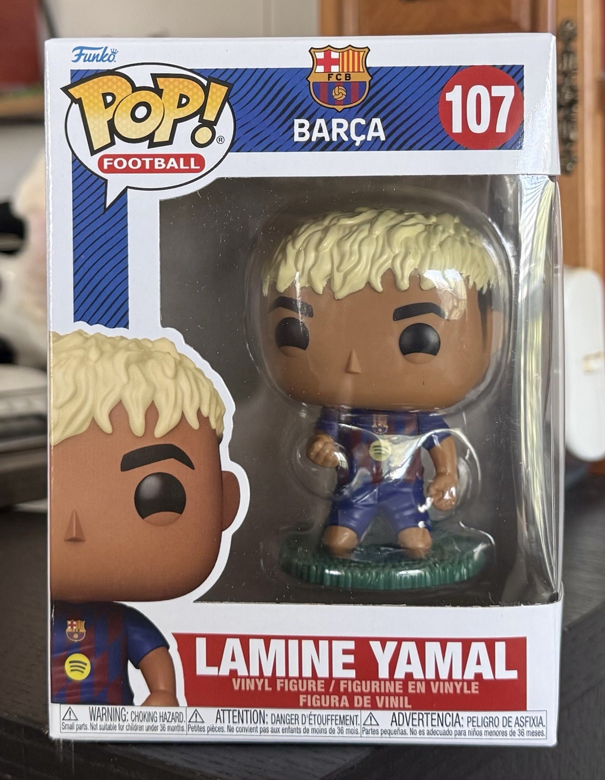 Funko Pop Football: LAMINE YAMAL #107 FC Barcelona Barca w/Protector