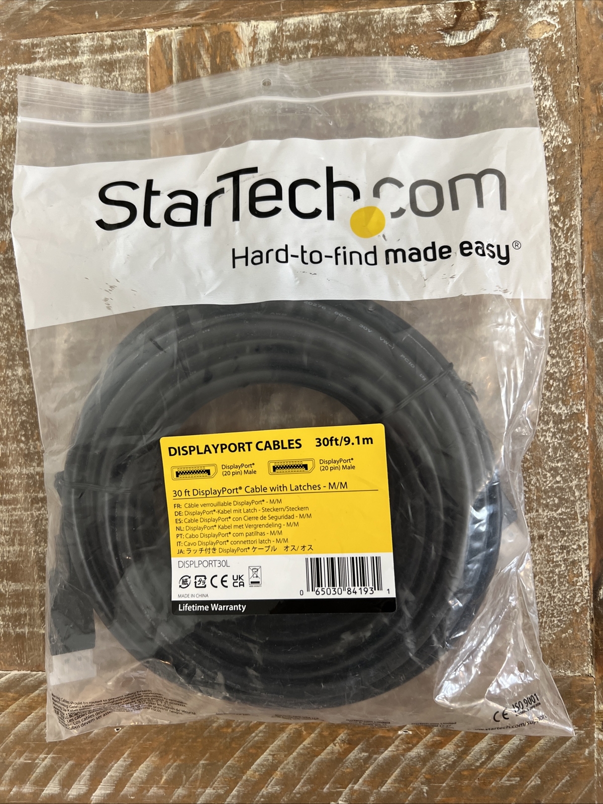 STARTECH.COM DISPLPORT30L PROVIDE HIGH RESOLUTION DIGITAL VIDEO AND AUDIO PERFOR