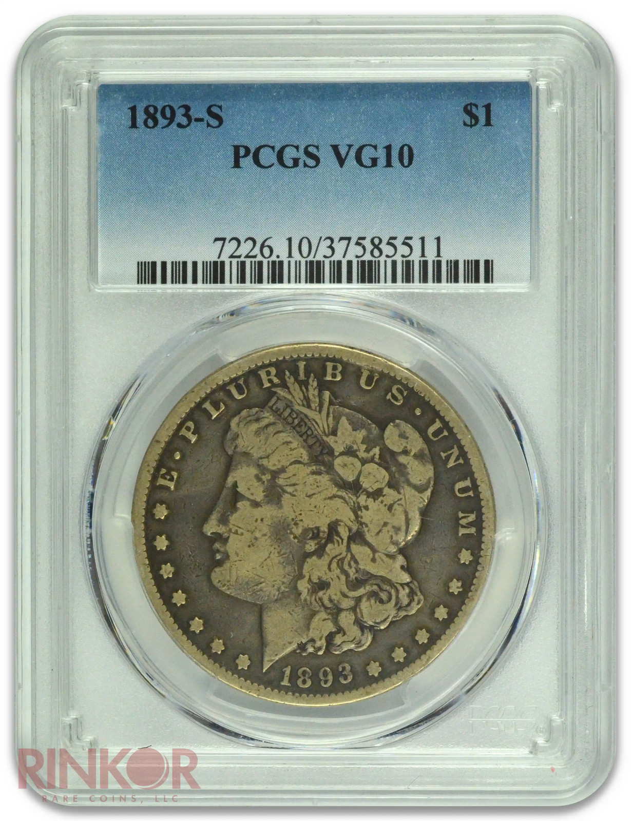 1893-S $1 Morgan Dollar PCGS VG-10