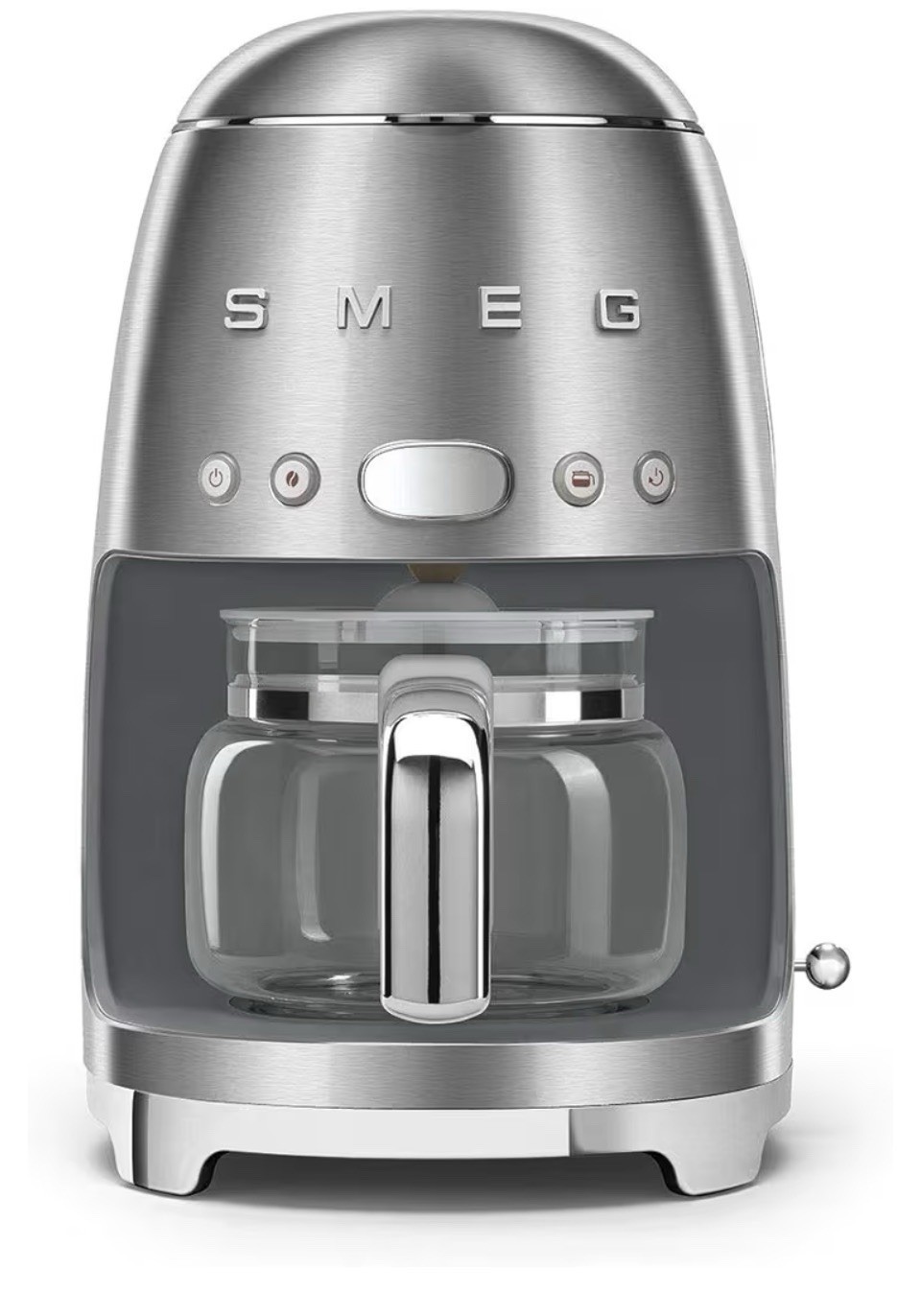 SMEG DCF02 Drip 10-Cup Coffee Maker - Gray