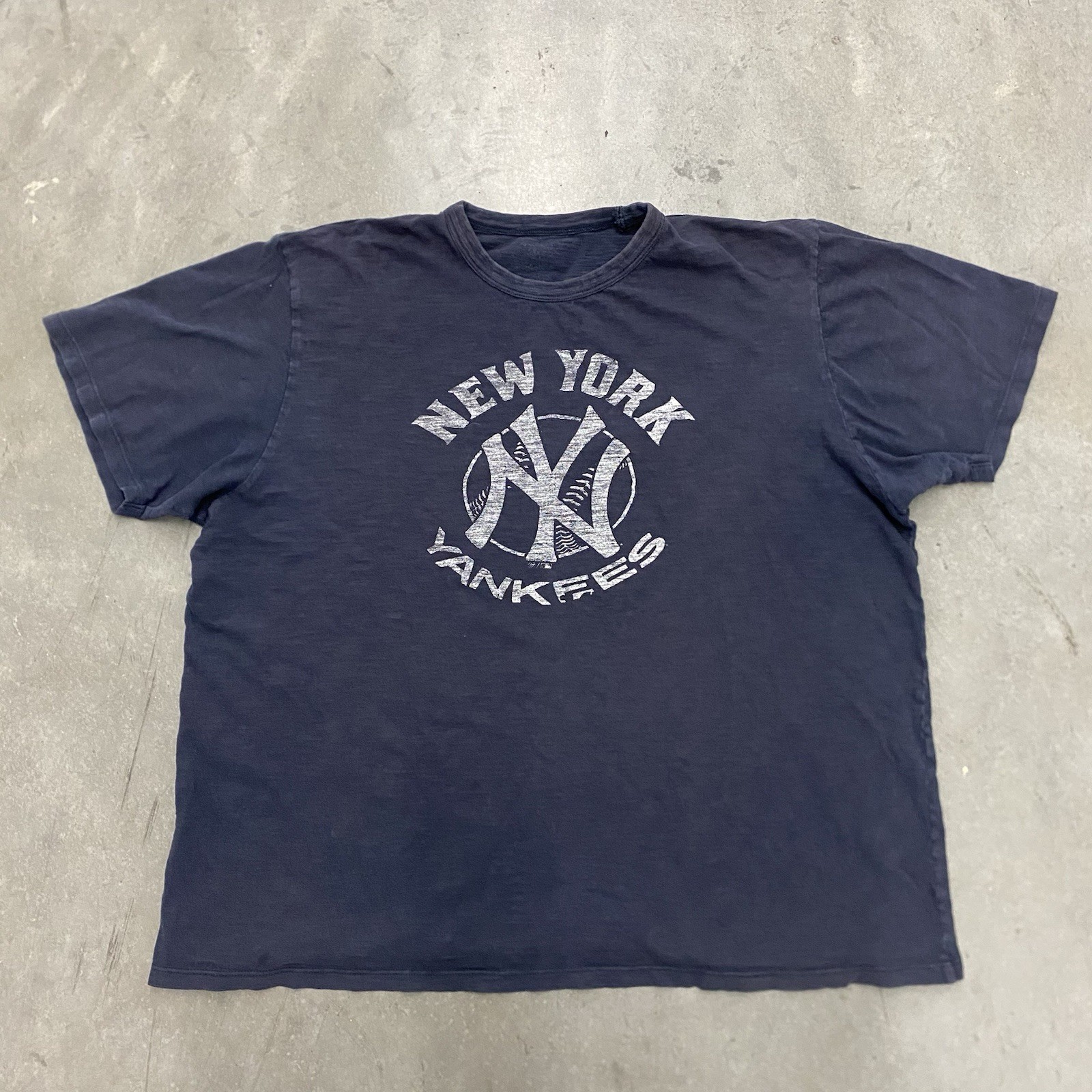 New York Yankees T Shirt Mens XL Navy Blue 47 Brand MLB