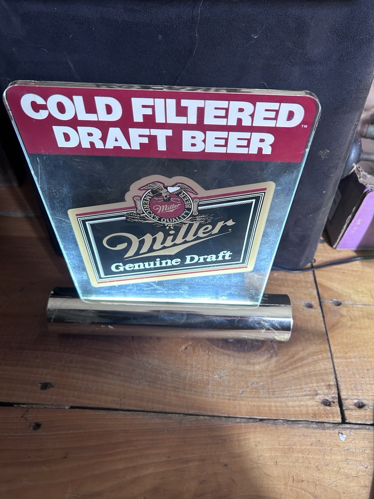 Vintage Miller Genuine Draft Clock Light Sign 1988