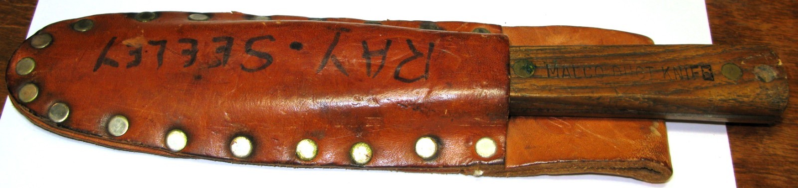 Vintage Malco Duct Knife DK1 & Malco TP-301 Leather Sheath Vintage Malco Duct Knife DK1 & Malco TP-301 Leather Sheath