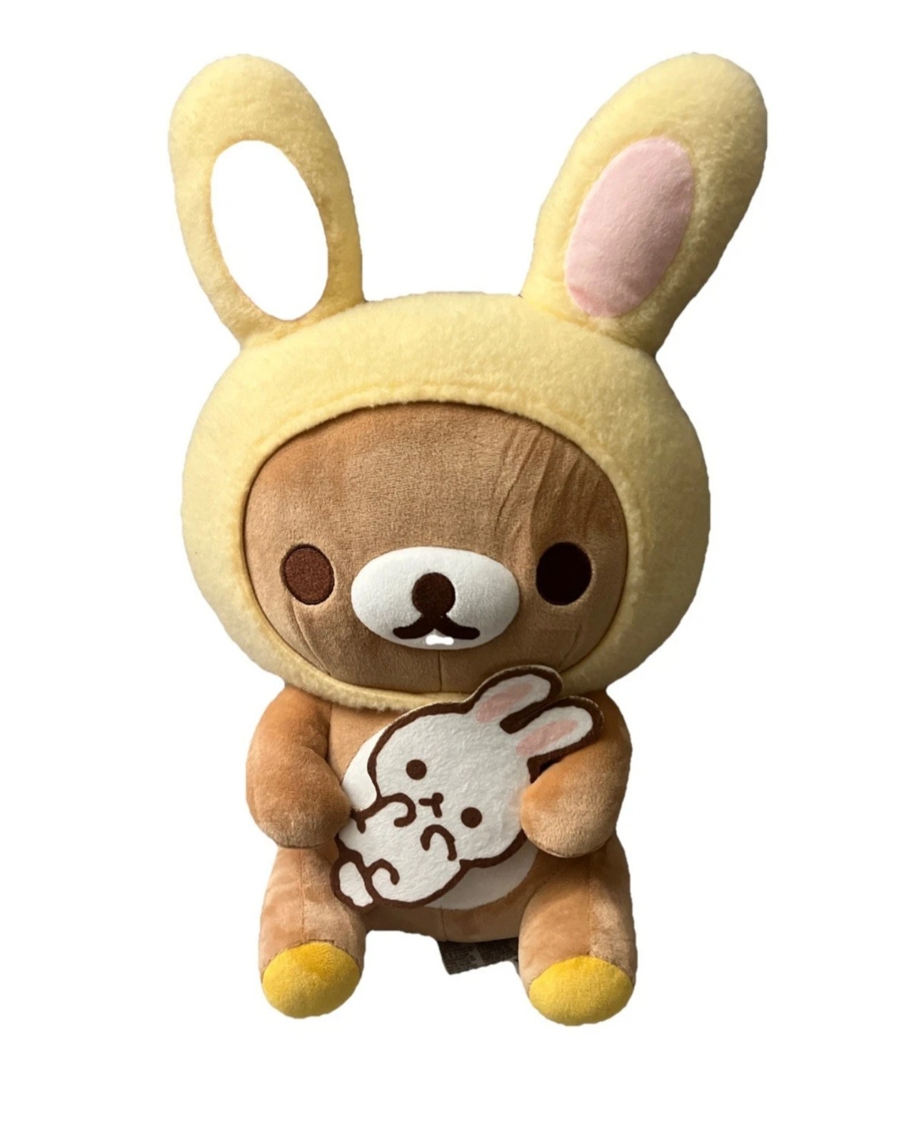 San-X Rilakkuma: Rilakkuma In Bunny Ears Holding Bunny Large 16\ San-X Rilakkuma: Rilakkuma In Bunny Ears Holding Bunny Large 16\
