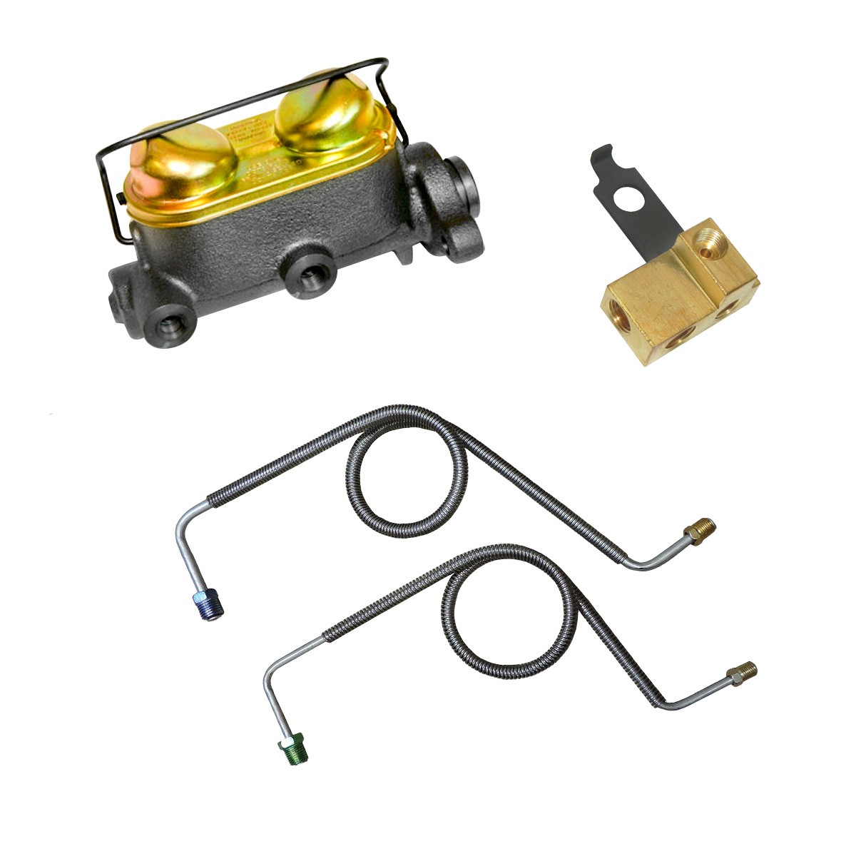 64 65 GM A body Manual Drum Brake Dual Master Cylinder Conversion Booster Valve