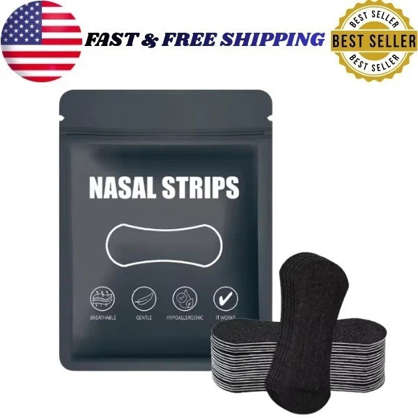 60Pcs Performance Nasal Strips for Breathing Extra Strenght Sweat Proof