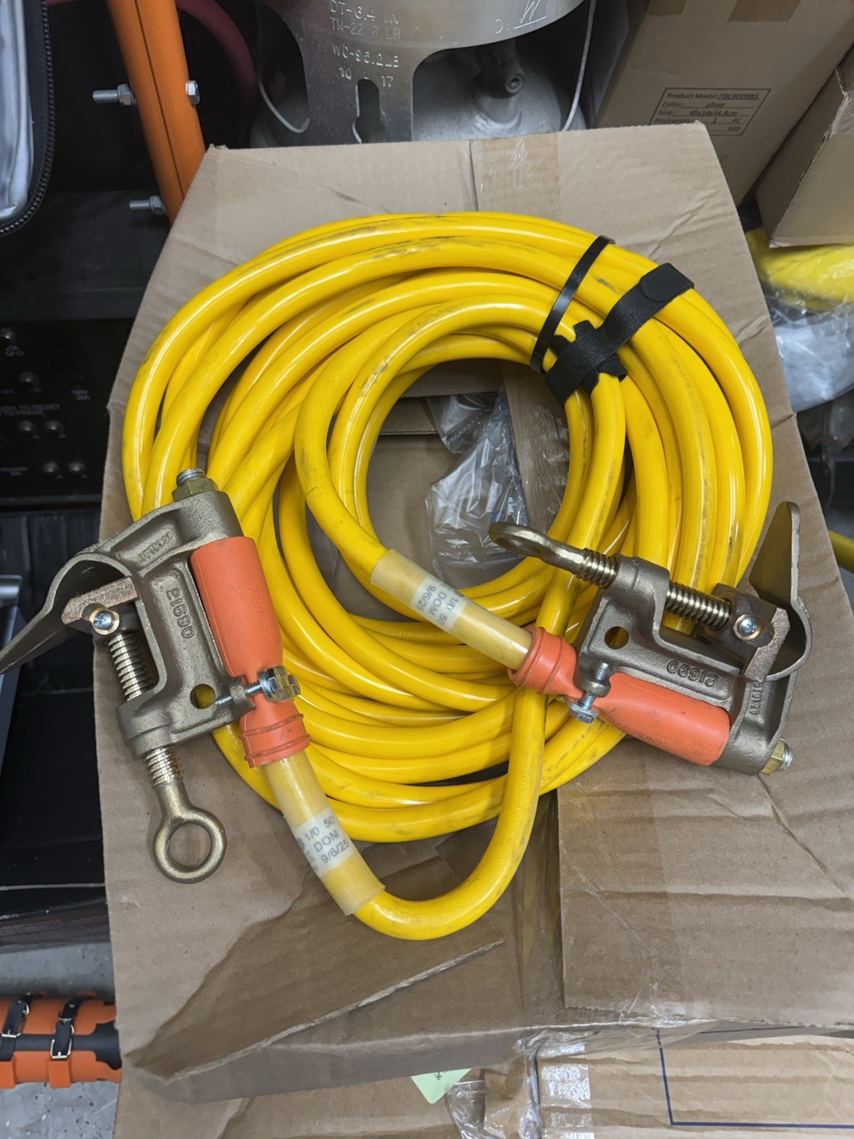 NEW 50’ Salisbury Ground Assembly 1/0 Cable MADE 9/25 Lineman PPE High Voltage NEW 50’ Salisbury Ground Assembly 1/0 Cable MADE 9/25 Lineman PPE High Voltage