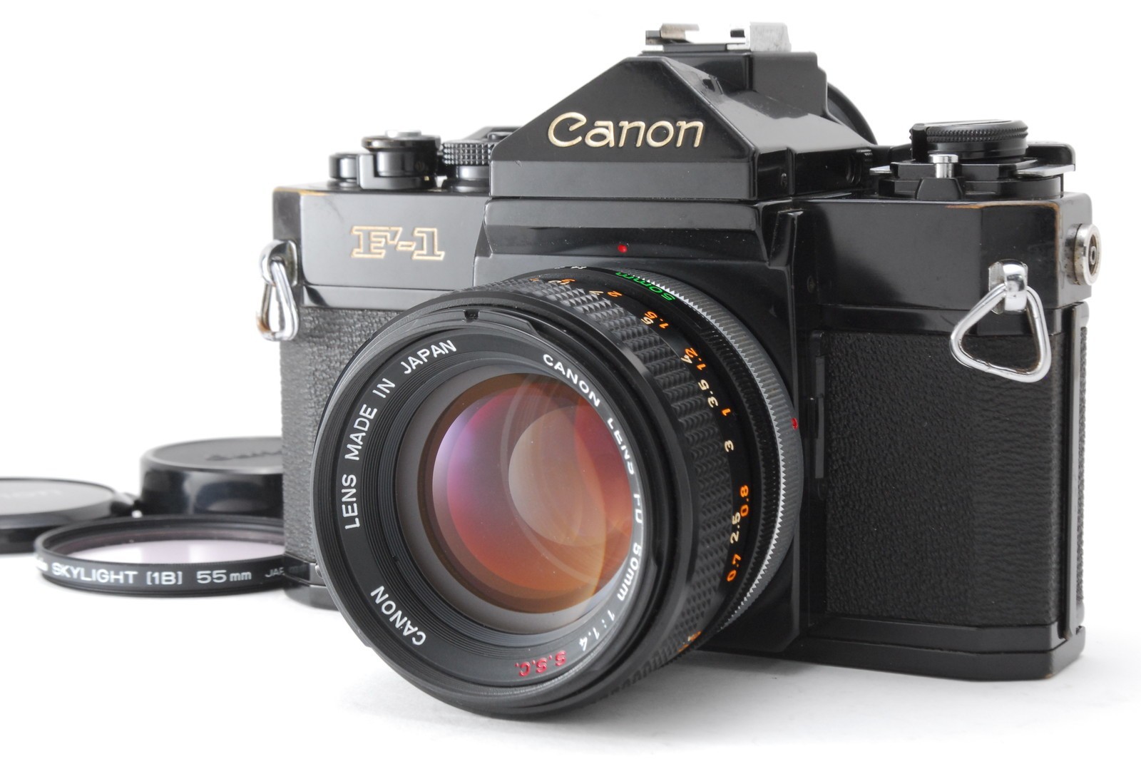 READ[EXC+5] Canon F-1 Late SLR Film Camera FD 50mm F1.4 S.S.C. Lens From JAPAN