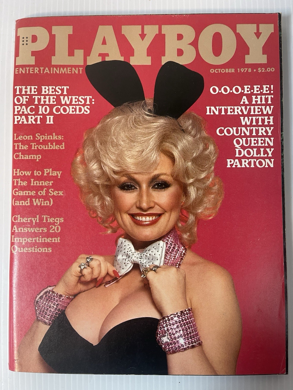 Playboy October 1978,  Vintage Dolly Parton  interview, Cheryl Tiegs Excellent