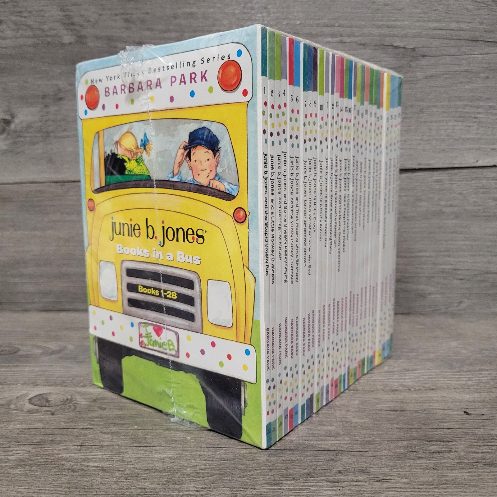 Junie B. Jones Books in a Bus 28-Book Boxed Set By Barbara Park Junie B. Jones Books in a Bus 28-Book Boxed Set By Barbara Park