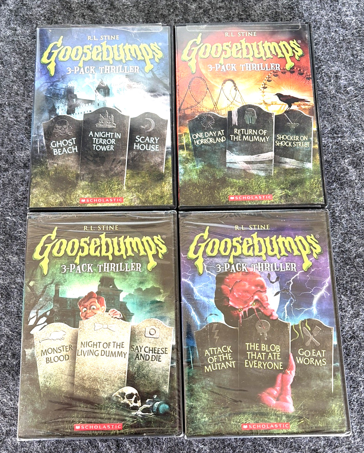 4x Goosebumps 3-Pack Thriller DVD Lot Set Of 4, 2 NEW SEALED