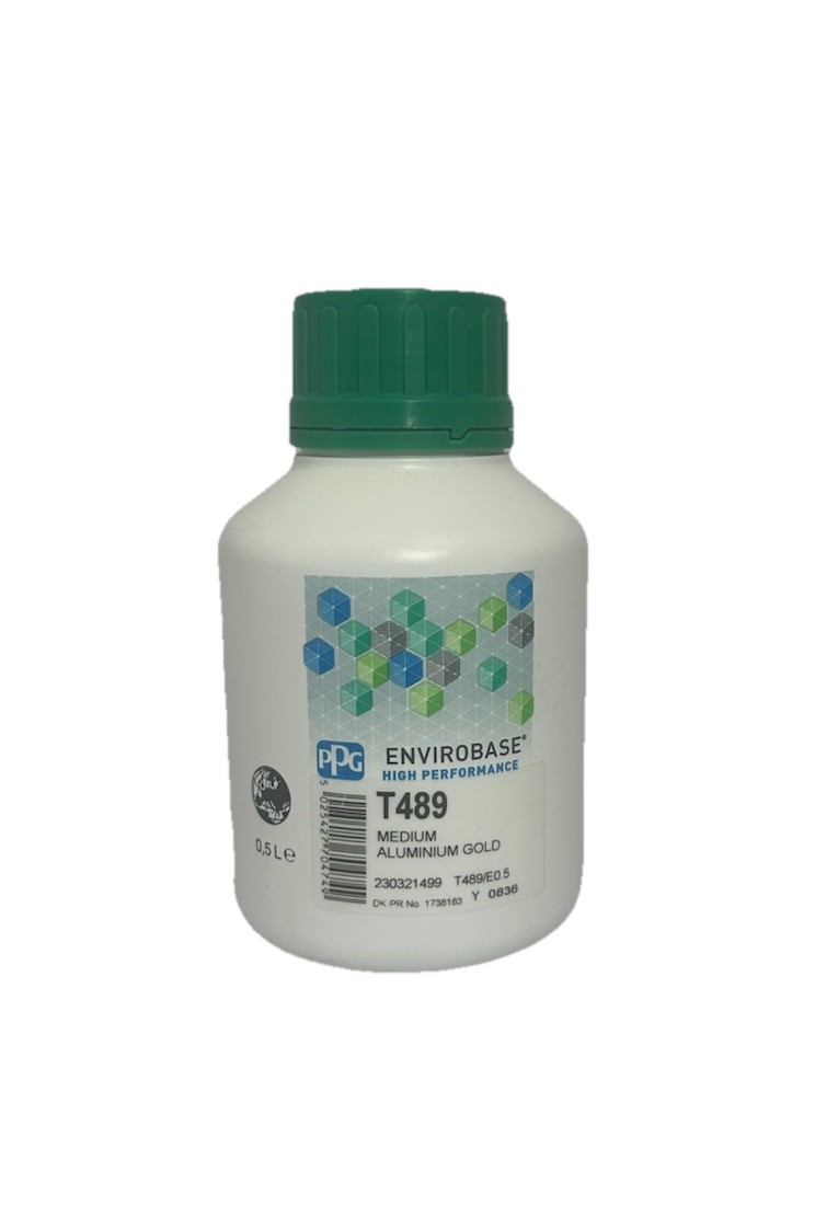 T489 PPG Envirobase High Performance Medium Aluminium Gold Tinter 0.5L T489 PPG Envirobase High Performance Medium Aluminium Gold Tinter 0.5L