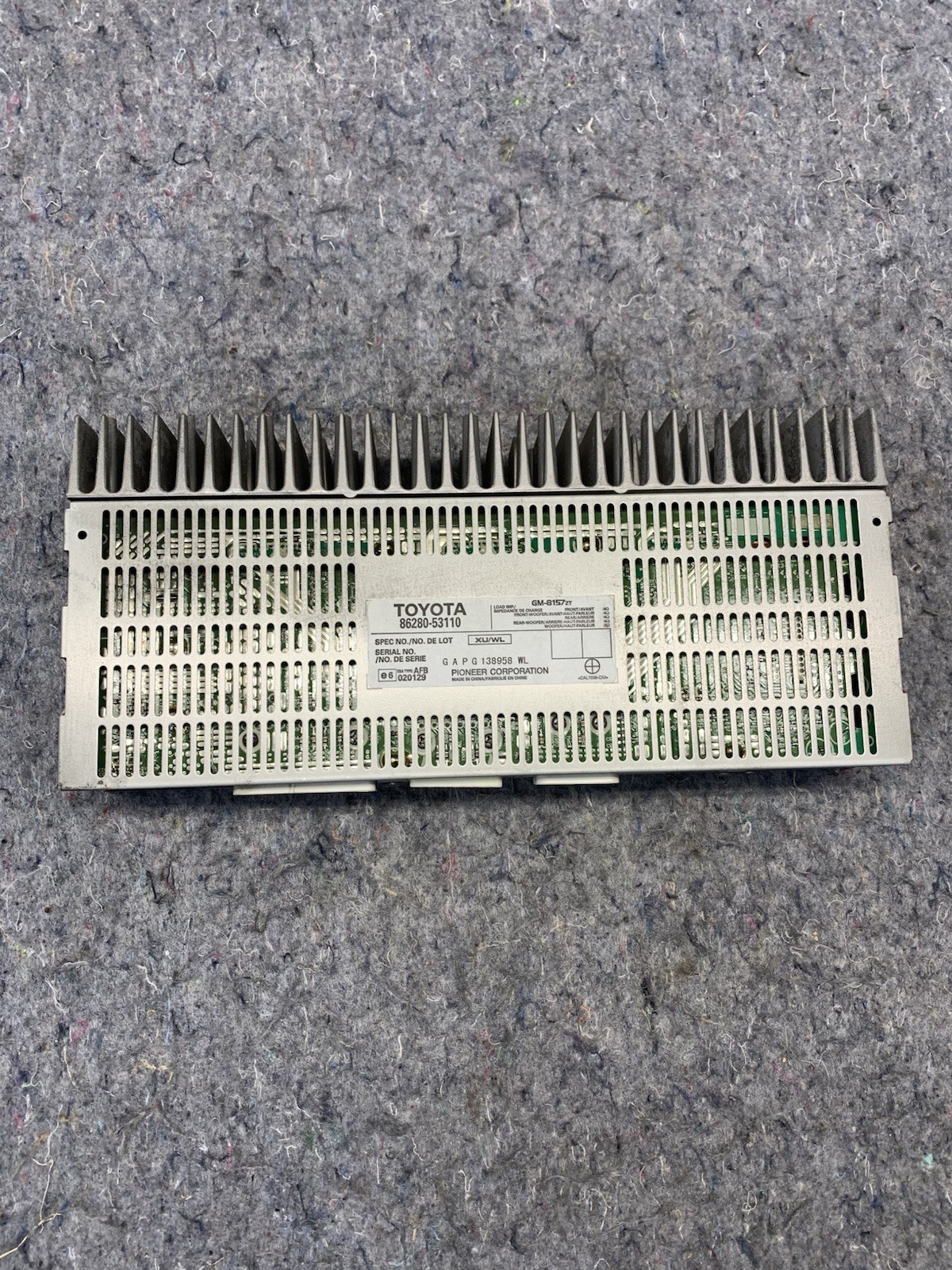 2007-2009 Lexus IS250 IS350 Pioneer Amplifier Factory 86280-53110 Oem Used