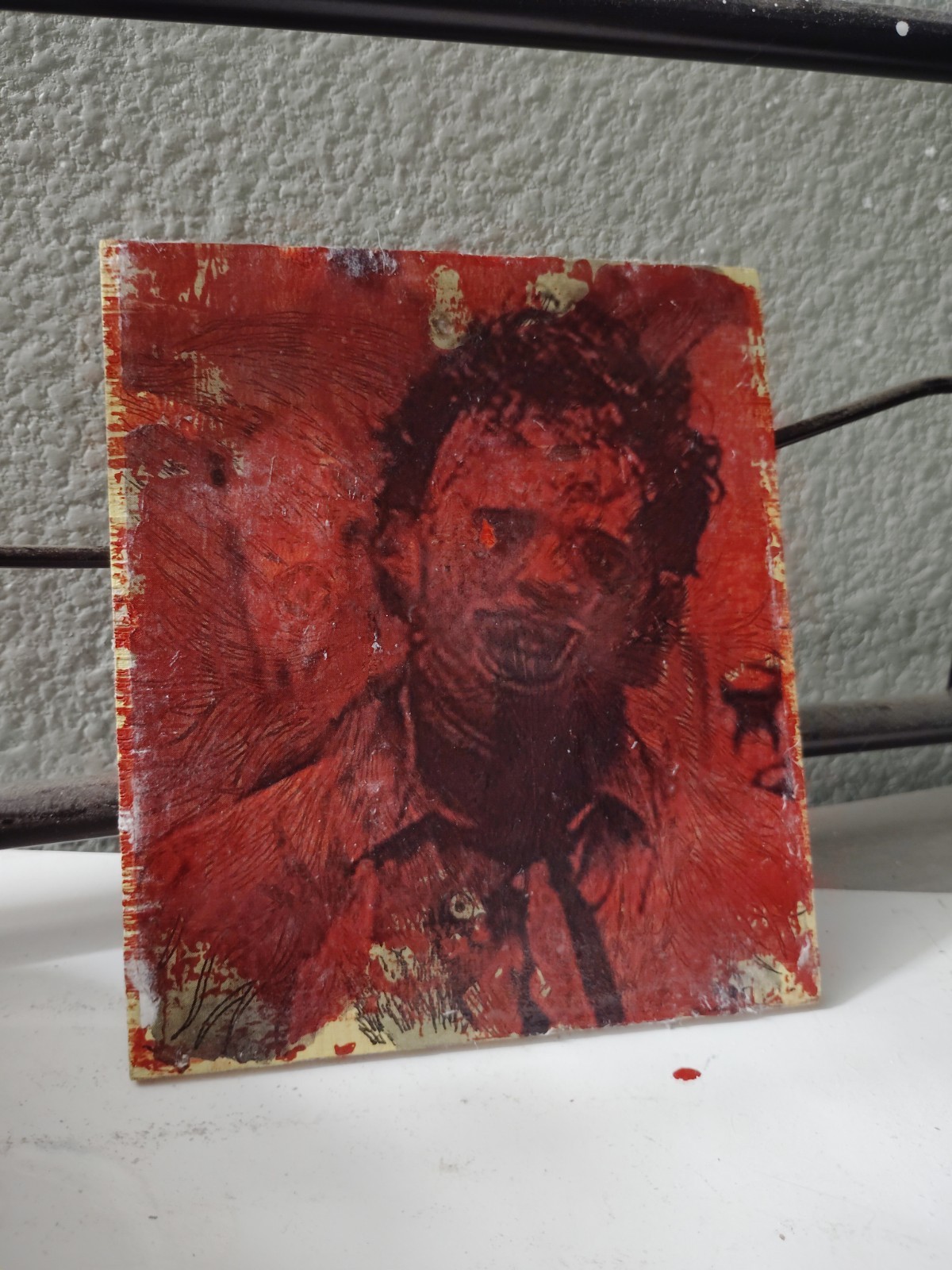 Leatherface Texas Chainsaw Massacre Painting Print On Wood Canvas Wall Art