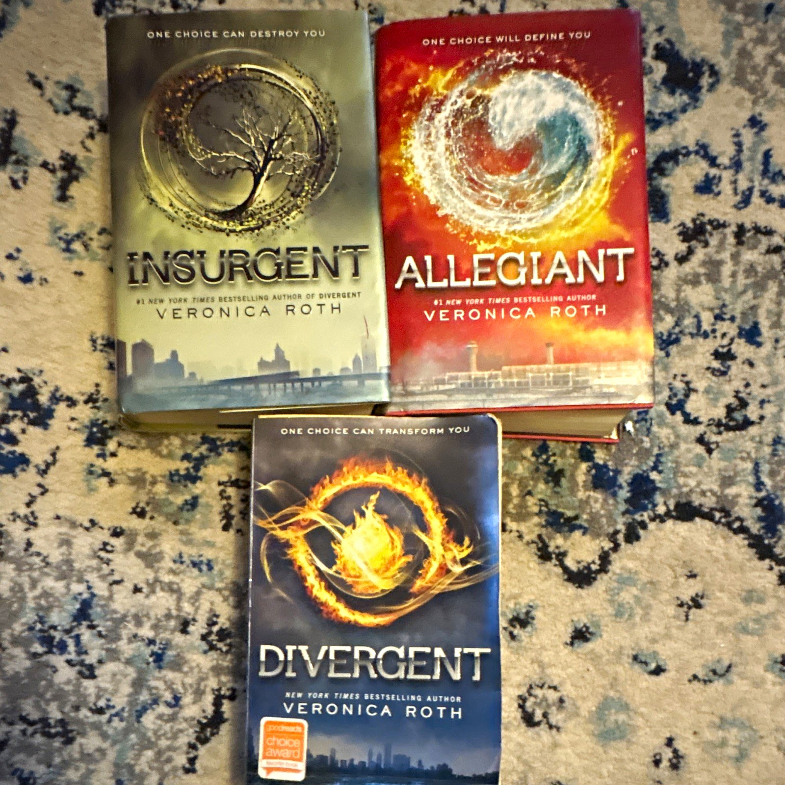 3 Veronica Roth Divergent Ser. HC Lot Divergent Insurgent Allegiant w/ DJ 1st ed