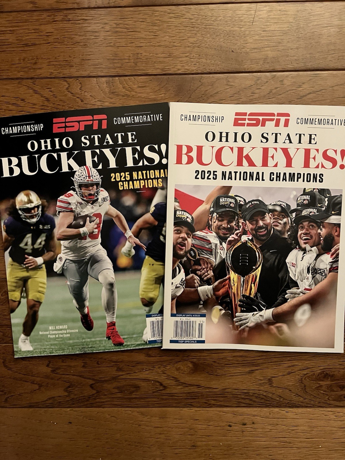 NEW ESPN Ohio State Buckeyes 2025 National Champions Magazines NEW ESPN Ohio State Buckeyes 2025 National Champions Magazines